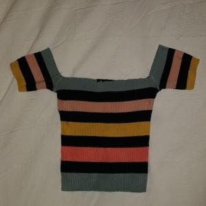 Lulu's off shoulder crop top